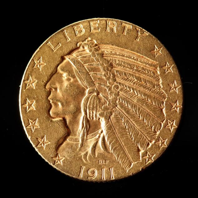 1911-5-gold-indian-head-half-eagle