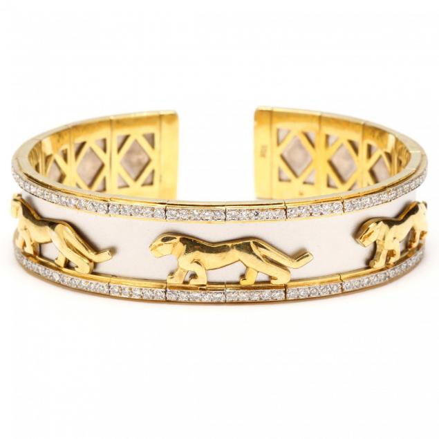 Two Color 18KT Gold and Diamond Bracelet (Lot 17 - The Summer Quarterly ...