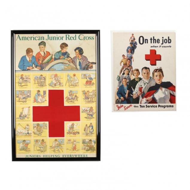 two-vintage-red-cross-posters