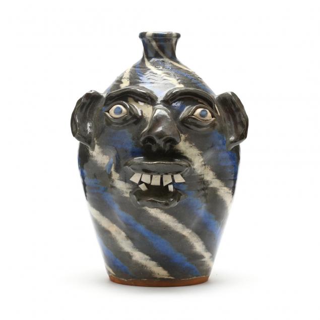 nc-folk-pottery-charles-lisk-face-jug