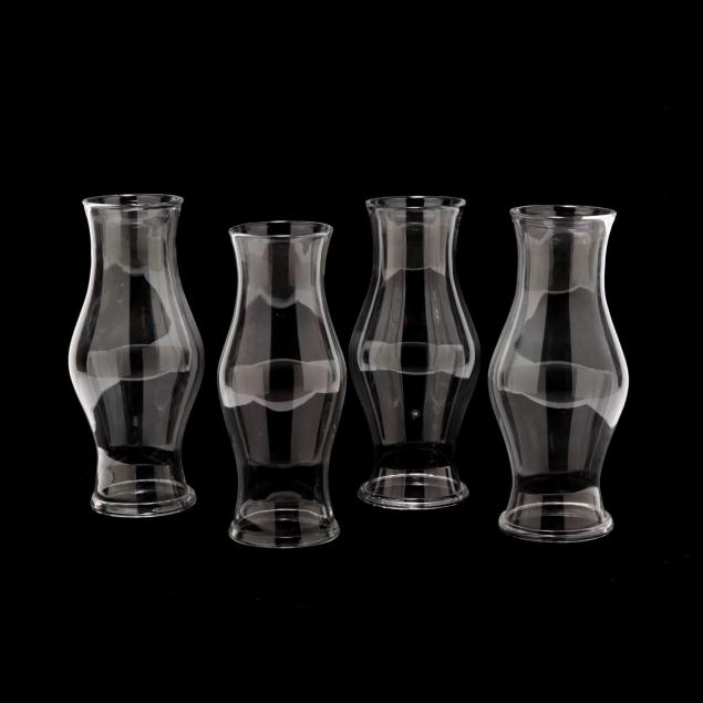 group-of-four-blown-glass-hurricane-shades