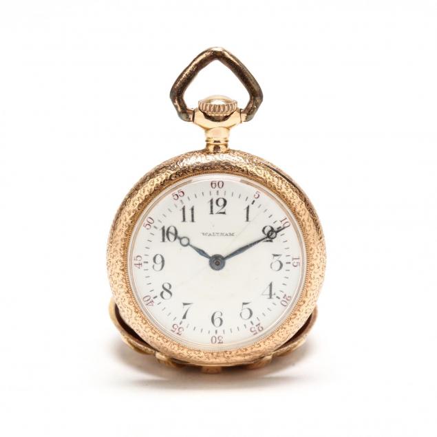 lady-s-14kt-gold-pocketwatch-waltham