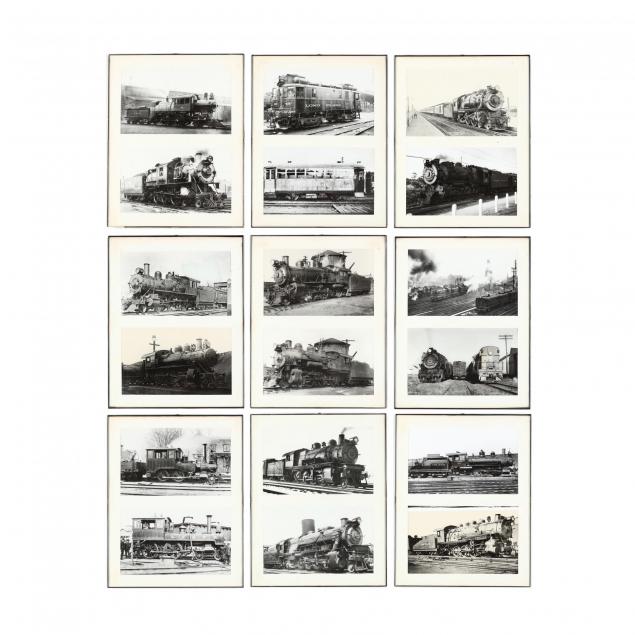 group-of-18-vintage-train-photographs