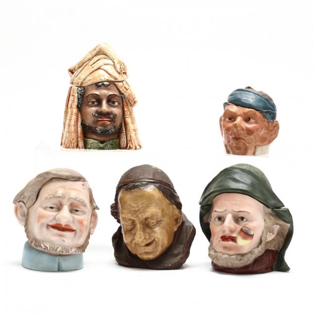 Five Vintage Figural Humidors (Lot 91 - The August Gallery AuctionAug 5 ...
