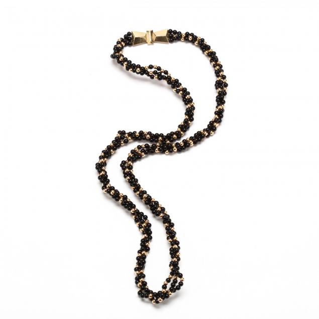 14kt-gold-and-onyx-bead-torsade-necklace
