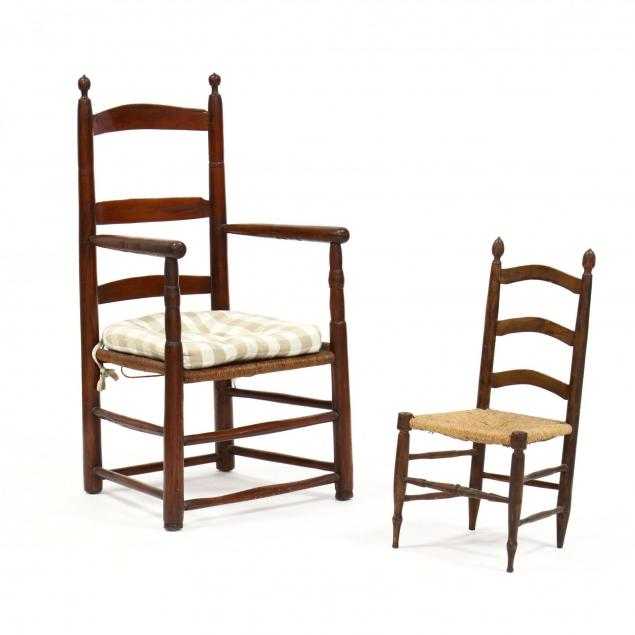two-southern-ladderback-chairs