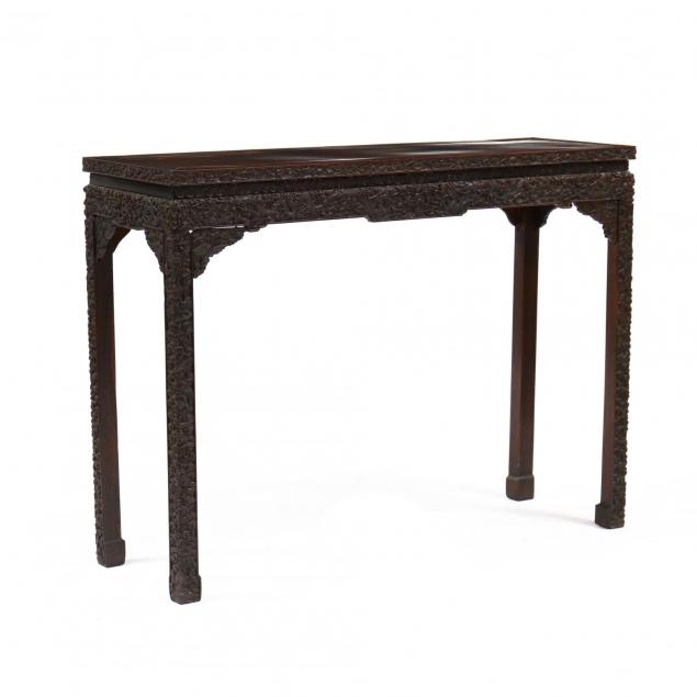 chinese-hardwood-carved-console-table