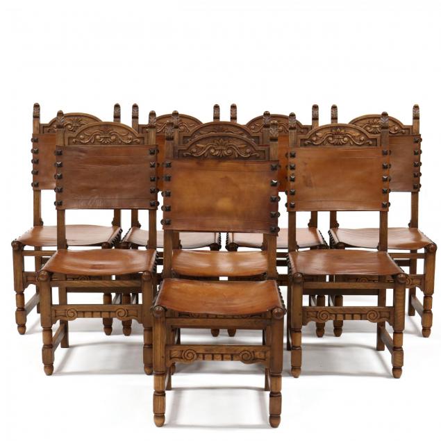set-of-eight-spanish-renaissance-style-carved-oak-and-leather-dining-chairs