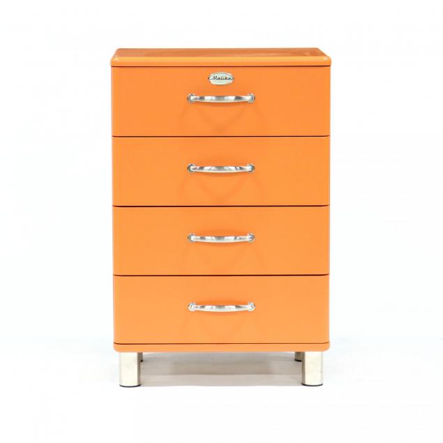 rutger-andersson-for-tenzo-malibu-bright-orange-diminutive-chest-of-drawers
