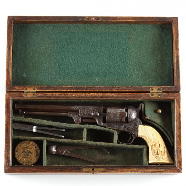 cased-custom-engraved-colt-model-1851-navy-revolver