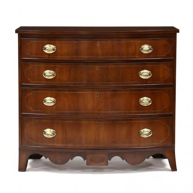 new-england-federal-inlaid-bow-front-cherry-chest-of-drawers