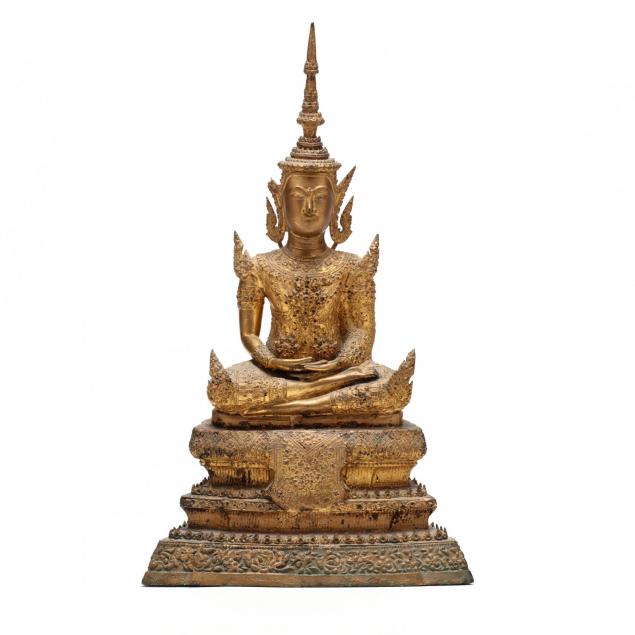 a-gilt-thai-rattanakosin-seated-buddha