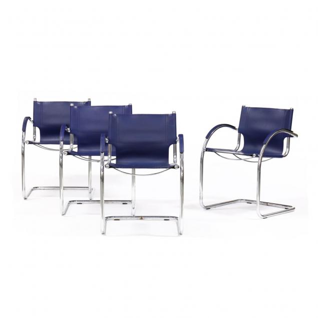 set-of-four-modernist-arm-chairs