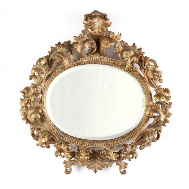baroque-style-gilt-metal-mirror