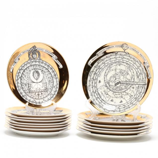 piero-fornasetti-milan-1913-1988-set-of-14-vintage-i-astrolabio-i-plates