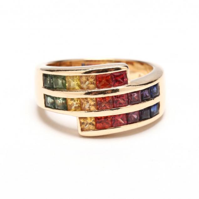 14kt-gold-and-multi-color-corundum-ring