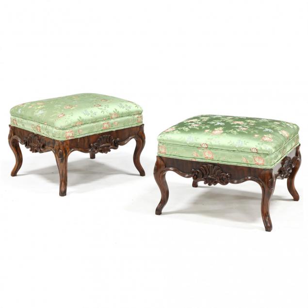 pair-of-rococo-revival-faux-grain-painted-carved-footstools