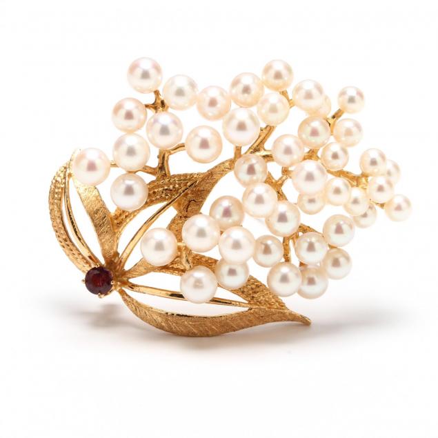 14kt-gold-akoya-pearl-and-pink-sapphire-brooch