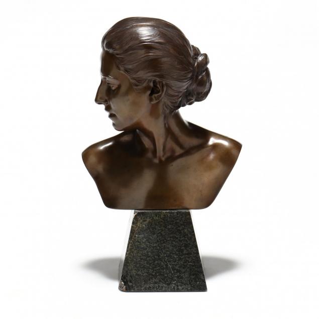 a-german-bronze-bust-of-a-woman