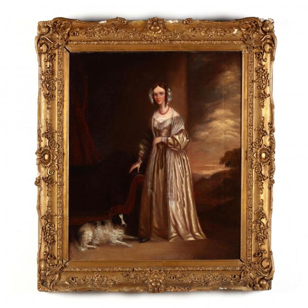 english-school-19th-century-portrait-of-a-woman-and-her-spaniel