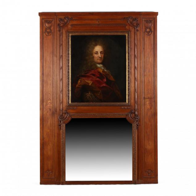 an-english-trumeau-mirror-with-portrait-of-a-gentleman