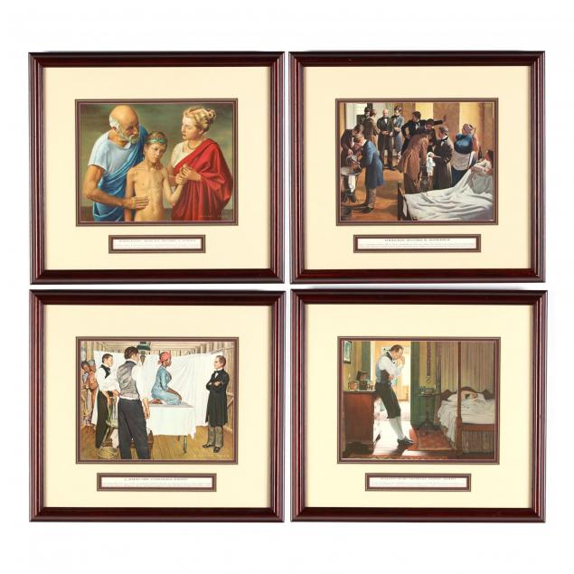 after-robert-thom-mi-1915-1979-four-prints-from-i-the-history-of-medicine-i
