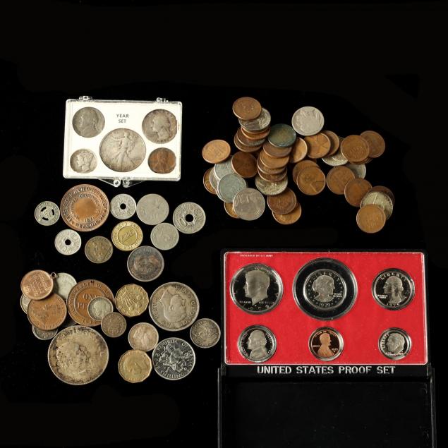 mixed-group-of-u-s-and-world-coins