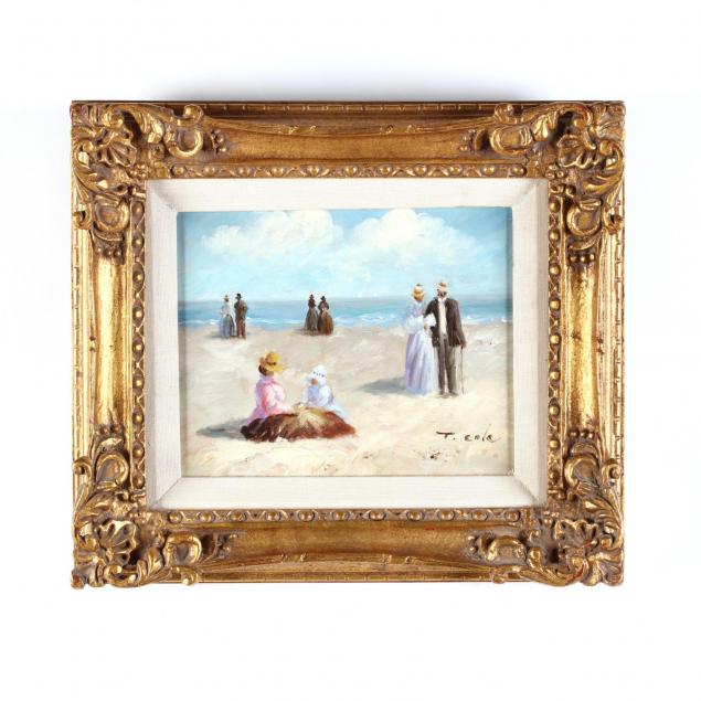 a-contemporary-impressionist-painting-of-figures-by-the-seashore