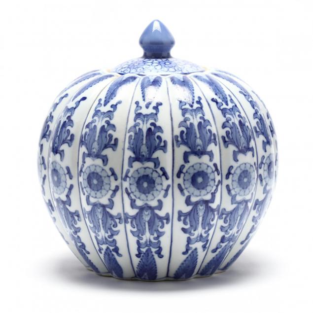 a-chinese-blue-and-white-porcelain-pumpkin-shaped-covered-jar