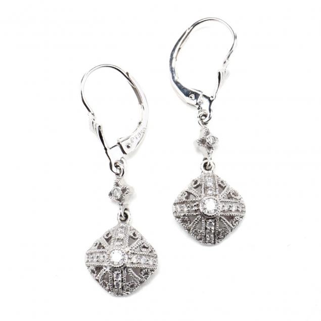 pair-of-platinum-and-diamond-earrings