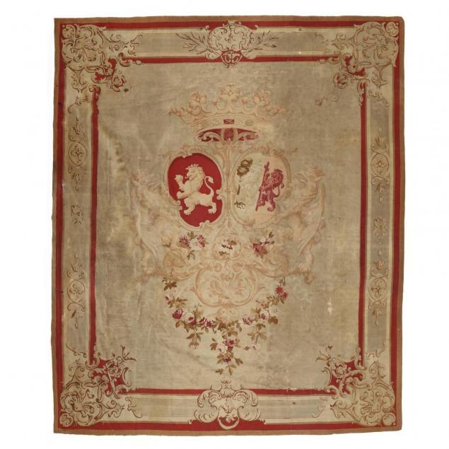 napoleon-iii-aubusson-armorial-coat-of-arms-tapestry