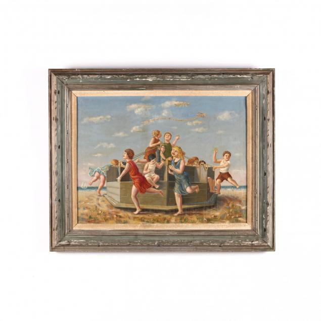 james-bonelli-pa-1916-2000-i-seashore-merry-go-round-i