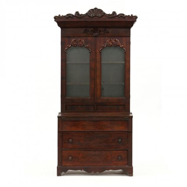 american-late-classical-secretary-bookcase