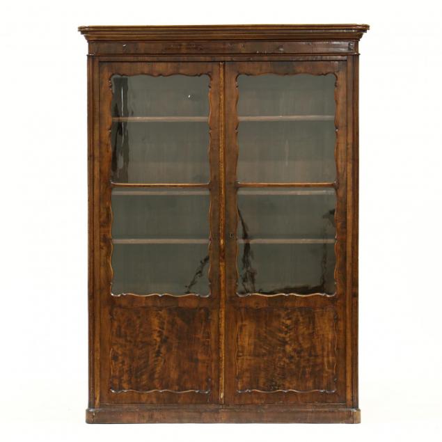 antique-continental-mahogany-bookcase