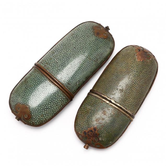 two-shagreen-glasses-cases