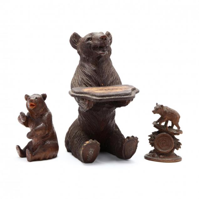 three-antique-carvings-of-bears