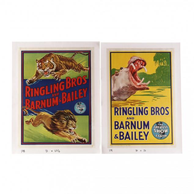 two-ringling-bros-and-barnum-bailey-vintage-circus-posters-1940s