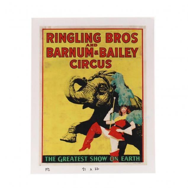 ringling-bros-and-barnum-bailey-vintage-circus-poster-marching-majorette-and-elephant-1943