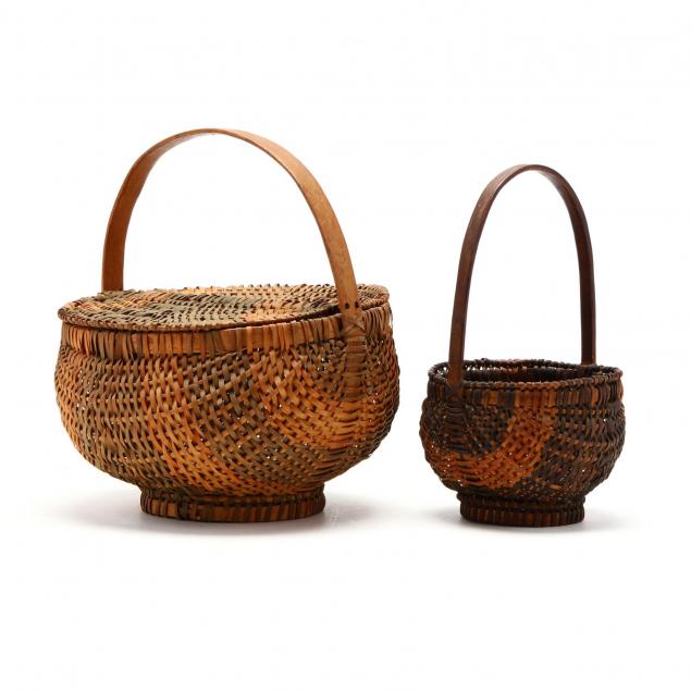 two-vintage-cherokee-white-oak-baskets