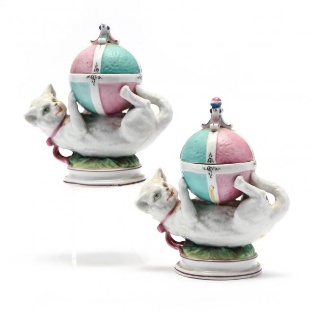 pair-of-continental-porcelain-cat-and-ball-form-lidded-dishes