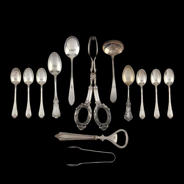 a-group-of-sterling-silver-flatware