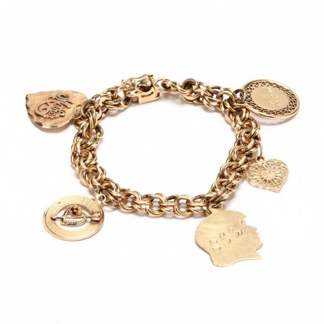 14kt-gold-charm-bracelet-with-charms