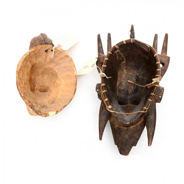 Two West African Face Masks (Lot 473 - The Collection of NOA Living ...