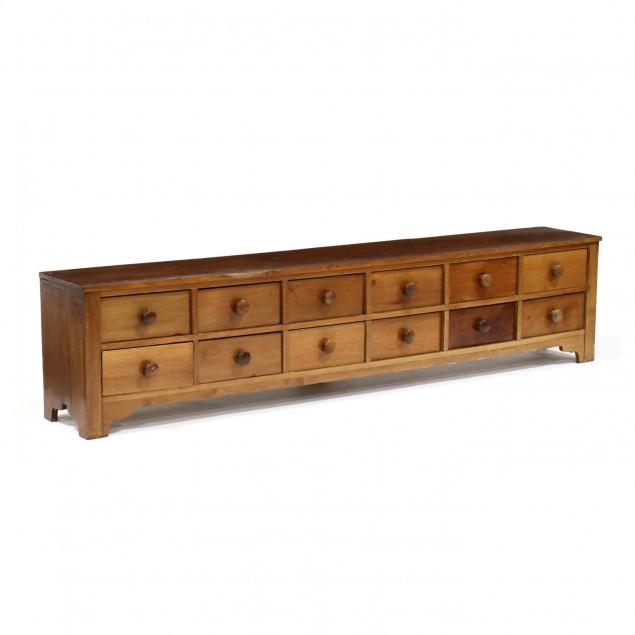 american-walnut-twelve-drawer-low-cabinet