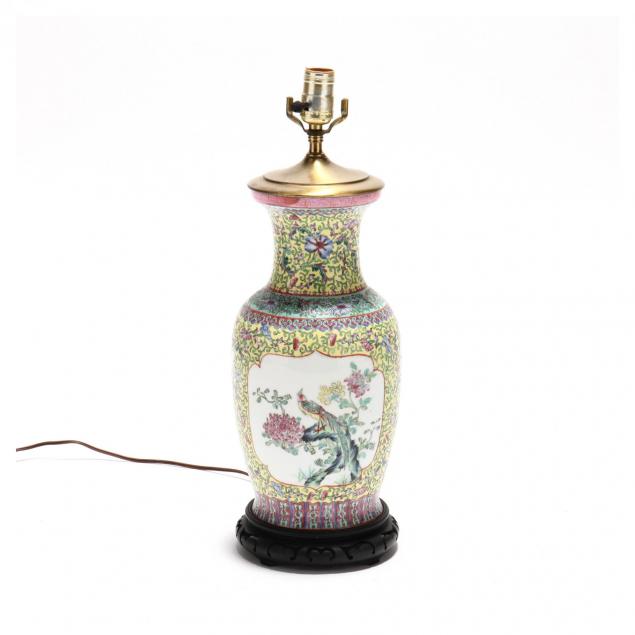 Chinese Export Porcelain Table Lamp (Lot 8 - 19th Annual Memorial Day ...