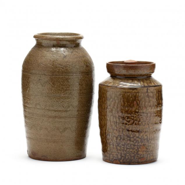two-western-nc-pottery-storage-jars