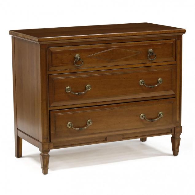 Davis Cabinet Co., Louis Philippe Style Cherry Chest of Drawers (Lot ...
