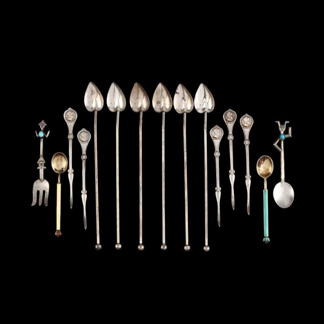 group-of-assorted-silver-and-silverplate-flatware