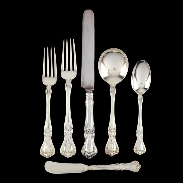 gorham-buckingham-sterling-silver-flatware-service