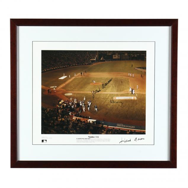 hank-aaron-and-al-downing-autographed-photograph